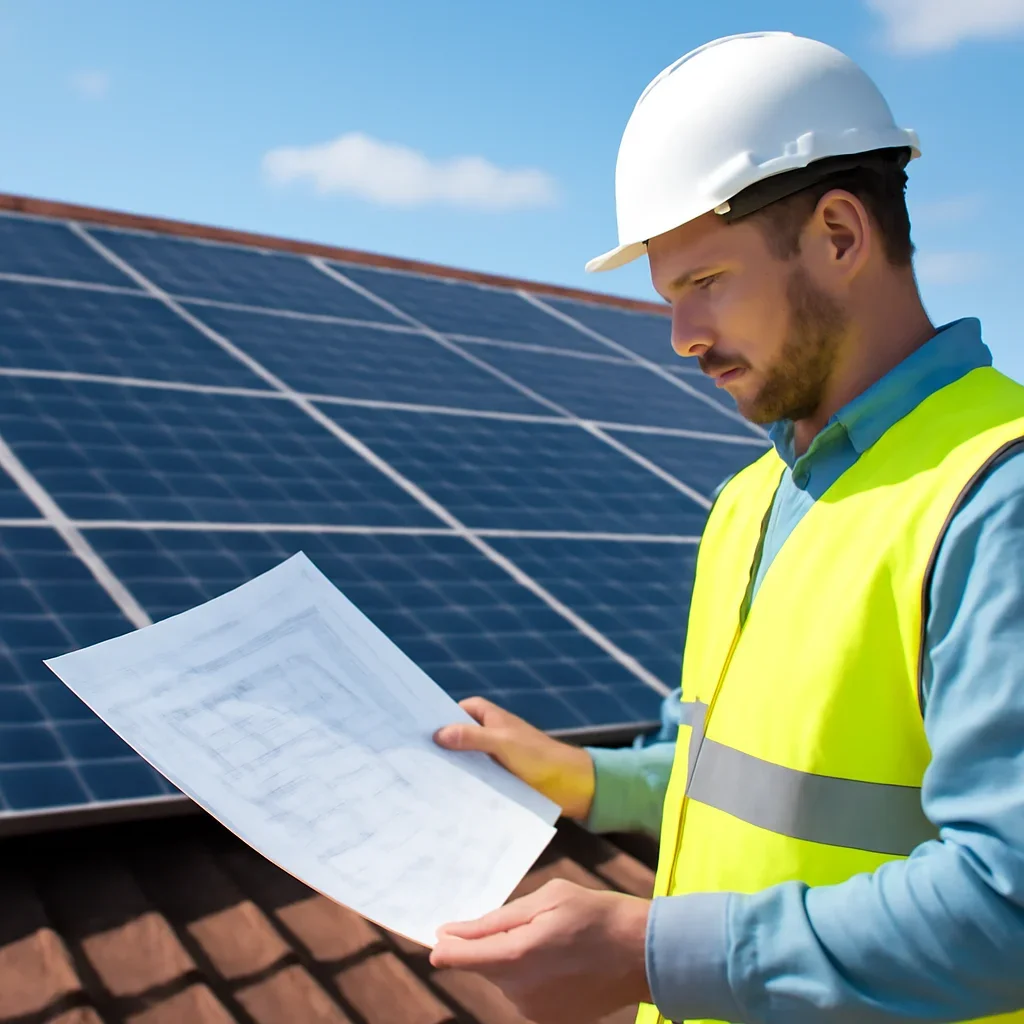 Solar consultant planning system layout and electrical pathway