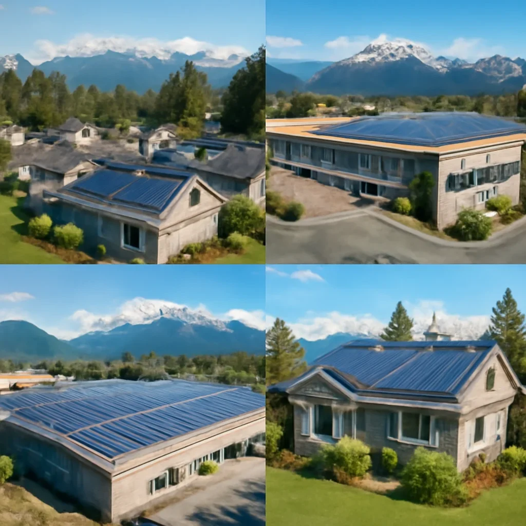 Residential and commercial solar properties across British Columbia